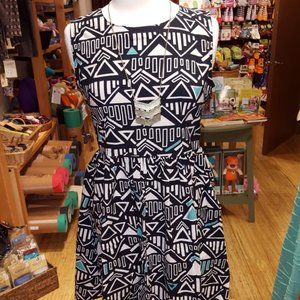 Mata Traders Electric Love Dress Small EUC